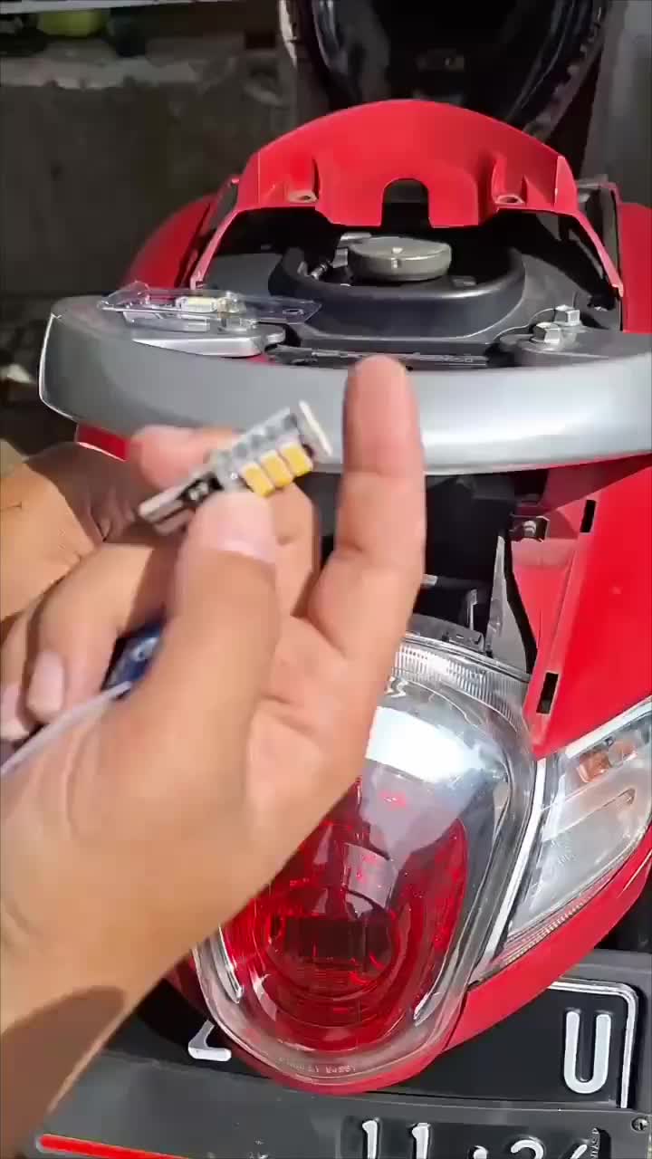 Paket Lampu Sen Sein Dajjal dan Flaser Relay Sein Sen Kedip 45 LED Super Terang Motor Motorcycle lampu sein dajjal