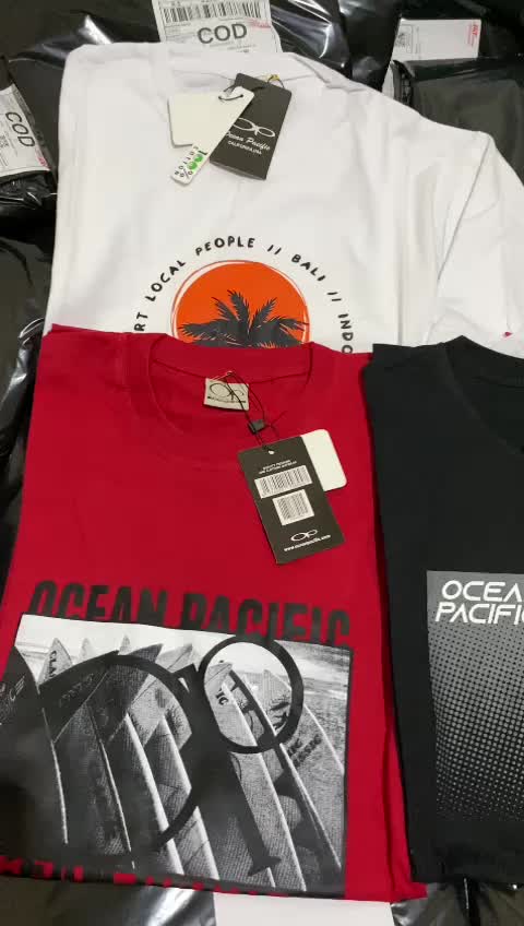 Kaos pria katun combed 24s Ocean pacific(op) full teks