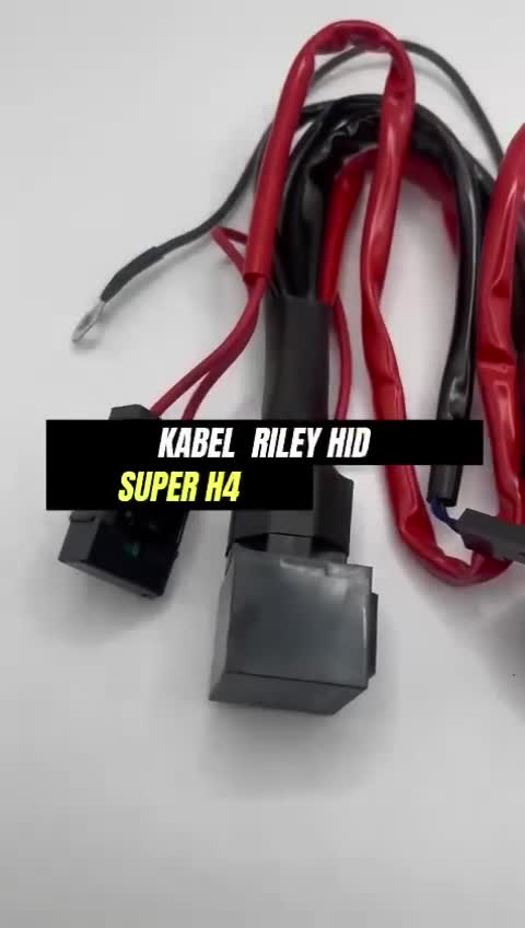 ORIGINAL Premium Kabel Relay Set Lampu HID Projie Projector Biled LED H4 Motor Mobil Car