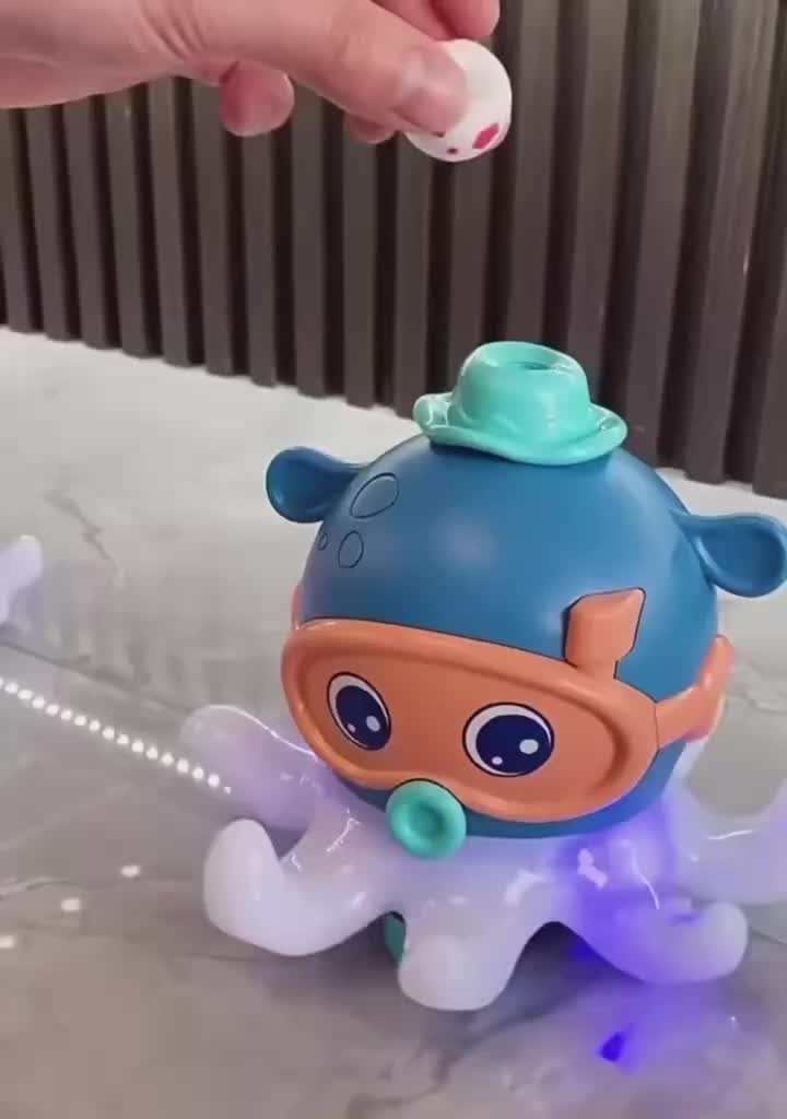 Mainan Anak OCTOPUS BALL BLOWING Mainan Gurita tiup Bola Suara Lampu Mainan Anak Perempuan - Mainan Anak Laki Laki