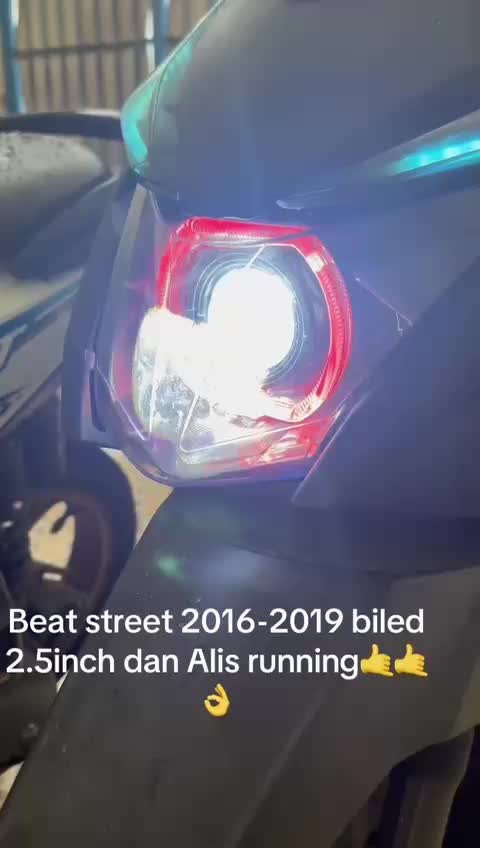 Paket Fullset Reflektor Lampu Depan Beat New Esp Beat Stret 2016 2019 Set Biled Ala Ala 2,5 Inci