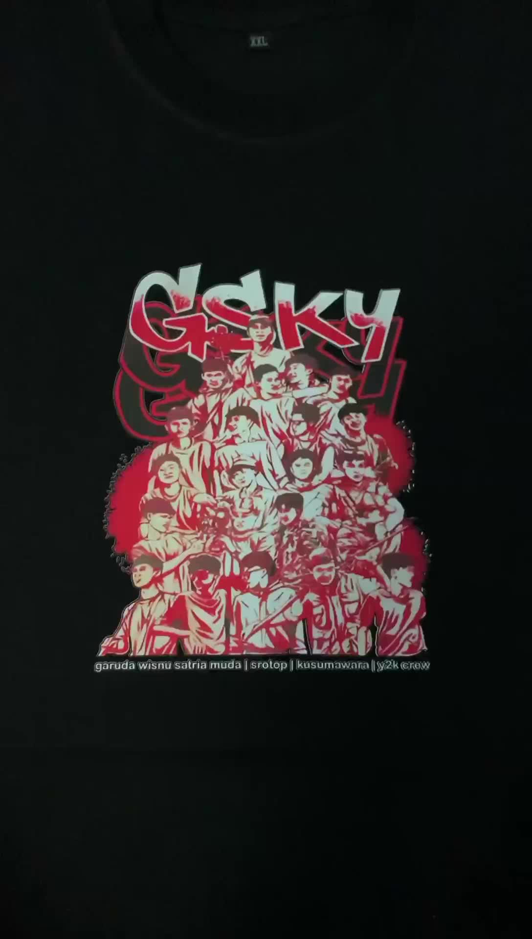 Kaos Anak GSKY Tim GWSM Bahan Katun 100% Nyaman Adem Desain Keren Sablon DTF Tahan Lama Baju Anak Fashion
