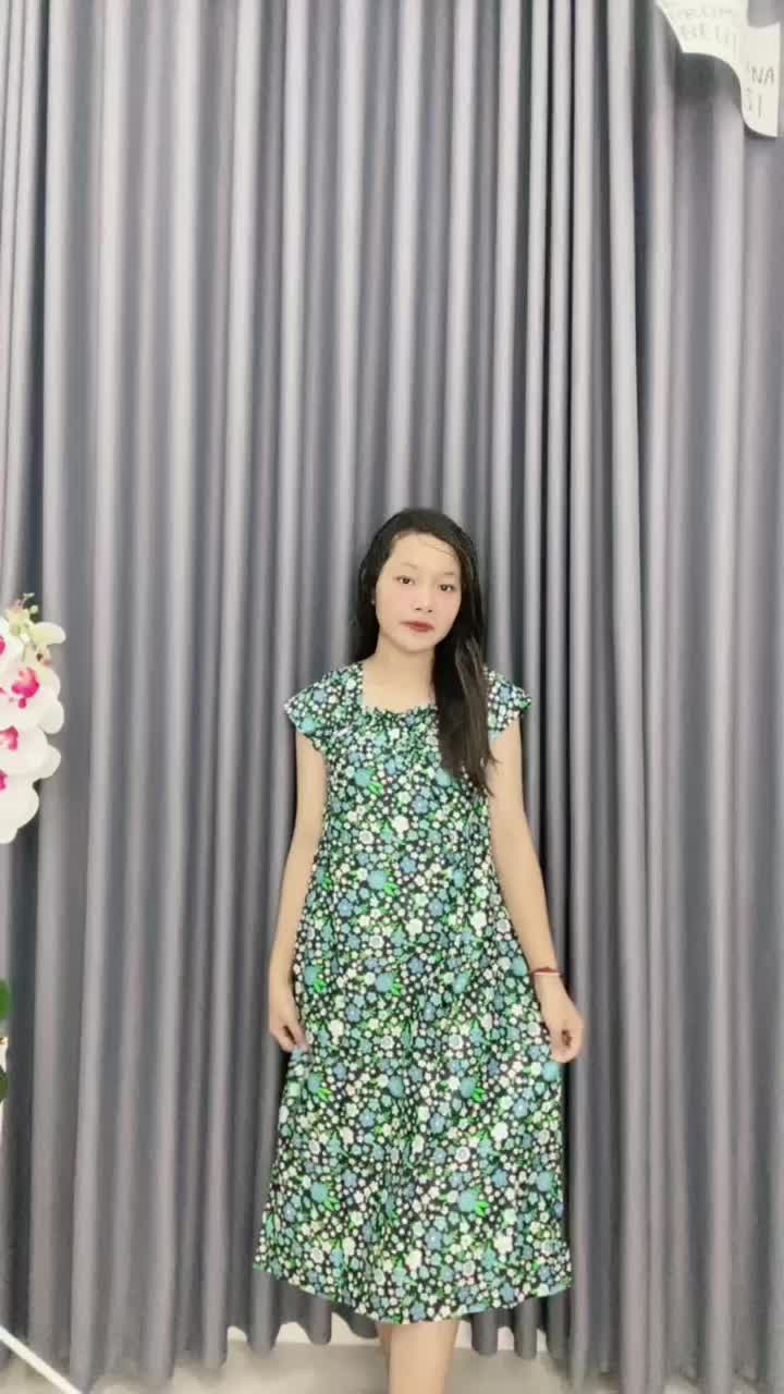 2pc Daster Fuji Karet Dada Ld 110 Bahan Katun Mikro  Adem Motif Viral Kekinian Busui Wanita