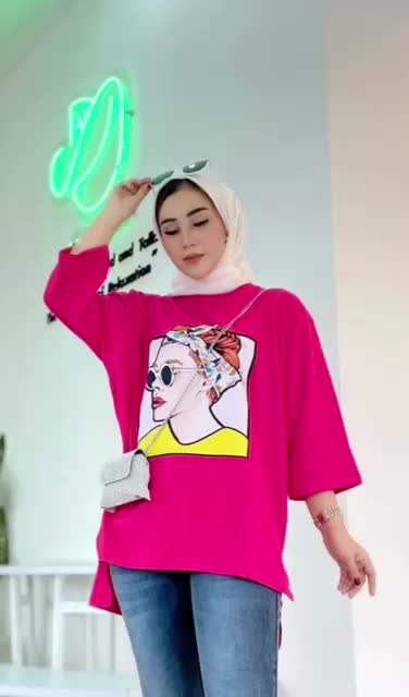 KAOS LABUBU SERIES Kaos Oversize Wanita Boxy Fit 24s Cotton Combed Boxy Fit Oversize Oversized Fit