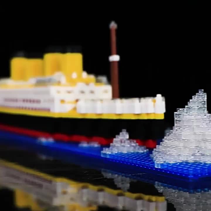(Lampu) Domibro Mainan Edukasi Blok 1878Pcs Titanic Model 56cm Mainan Klasik mainan anak laki laki