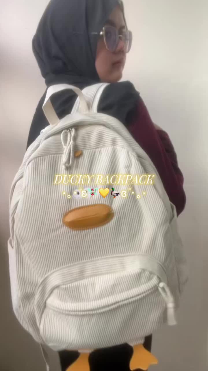Tas Ransel Wanita Lucu Backpack Sekolah Anak Anak Import Kualitas Premium BP003 DUCKY