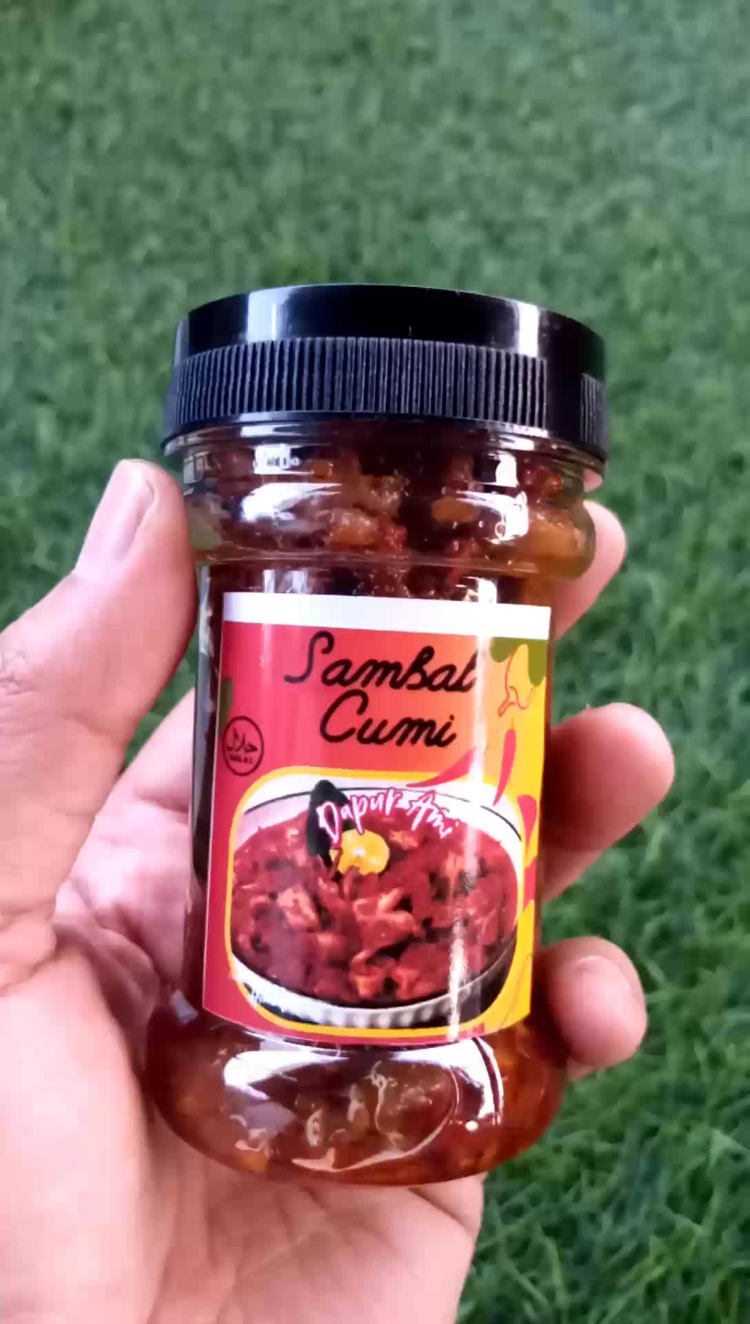 Sambal Cumi Extra Pedas Kemasan 140 g-Enak Pedas