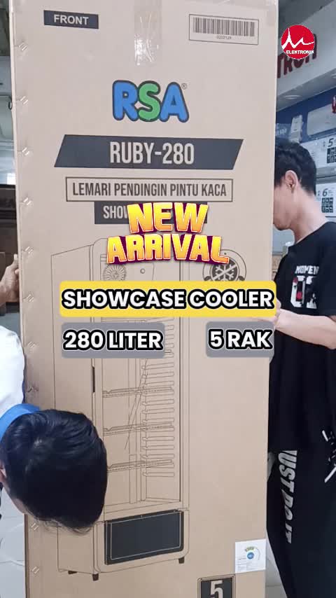 SHOWCASE RSA AGATE 300 KULKAS MINUMAN 5 RAK
