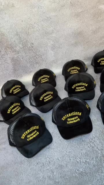 Topi Corduroy Jaring Trucker Hat Black Unreactions Thisplan