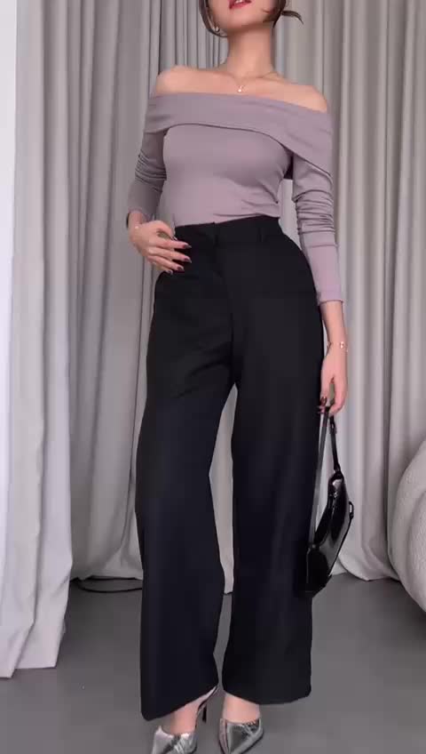 Luna Pants - Bawahan Cullote Highwaist Wanita / Cullote Pants / Celana Wanita / Celana Bahan Premium - 5404