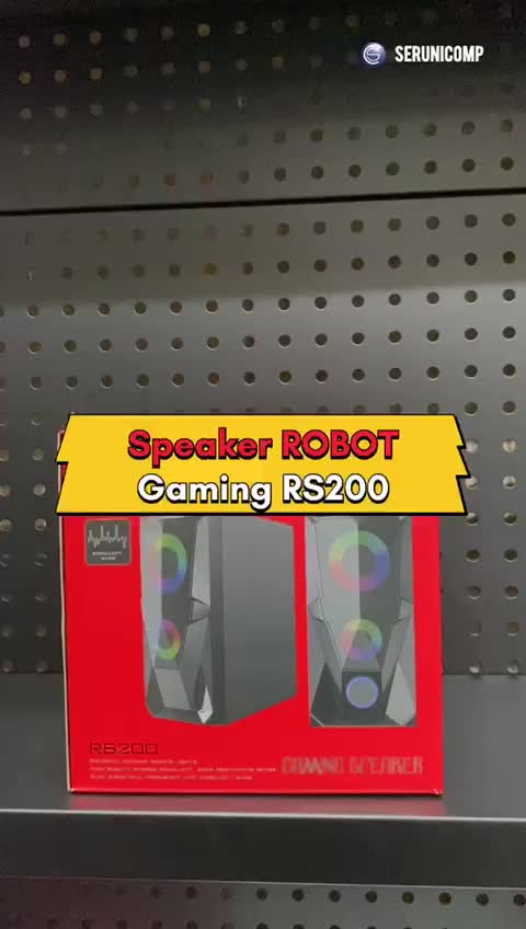 ROBOT RS200 Speaker Aktif Stereo Gaming 3.5mm Bass