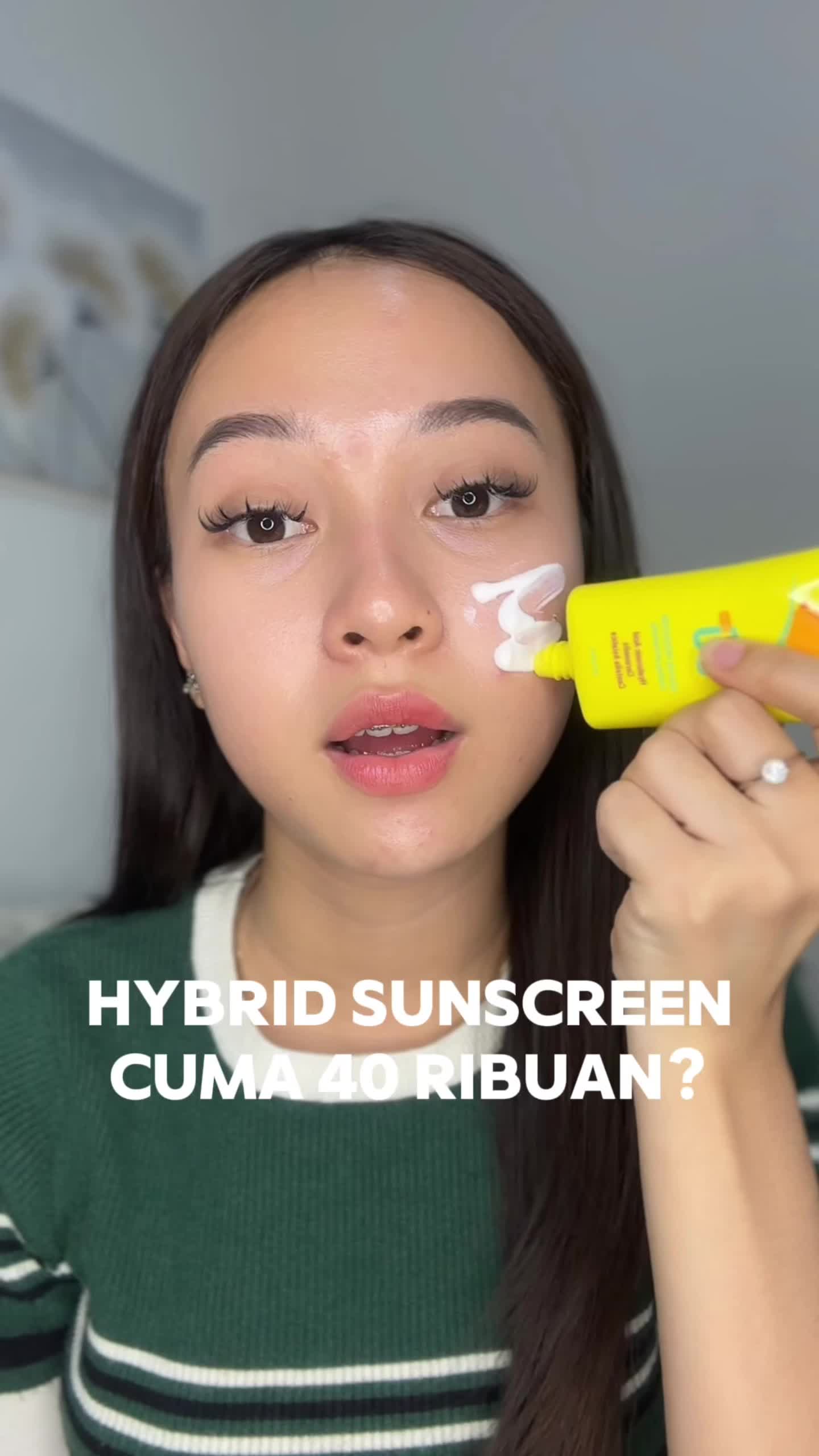 (CERTIFIED VIVO) Teraglow Sunscreen SPF 50 PA+++ HYBRID PROTECT SUN SCREEN No whitecast 40ML REAL SPF perlindungan UVA/UVB Sinar matahari