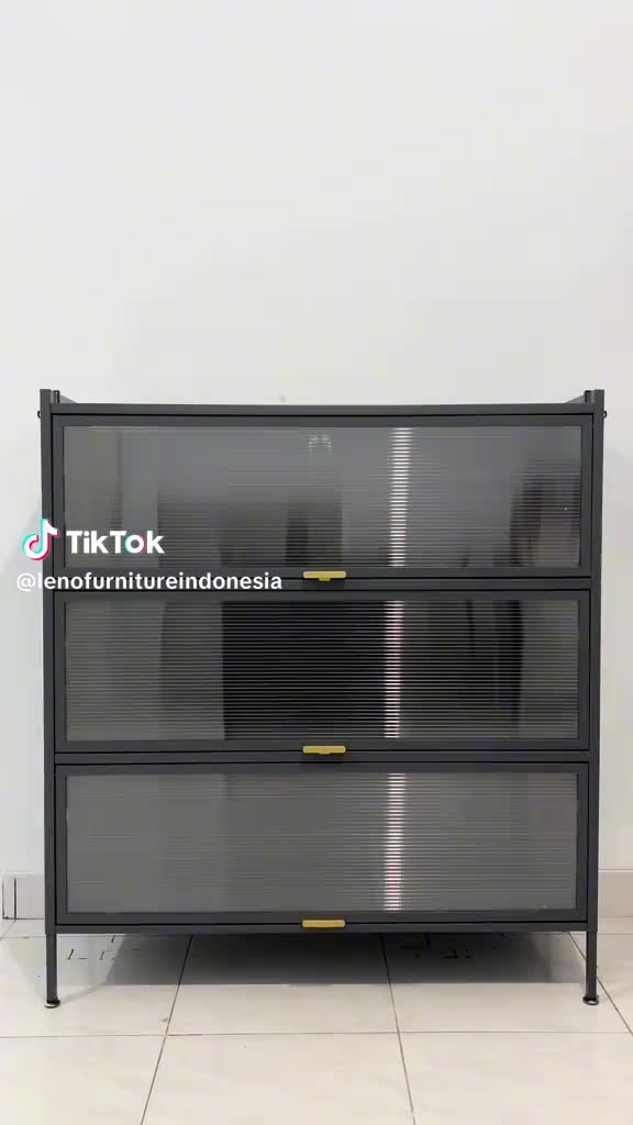 LENO Rak Dapur Serbaguna Multifungsi Bahan Besi Anti Karat Rak Besi Penyimpanan Minimalis Estetik