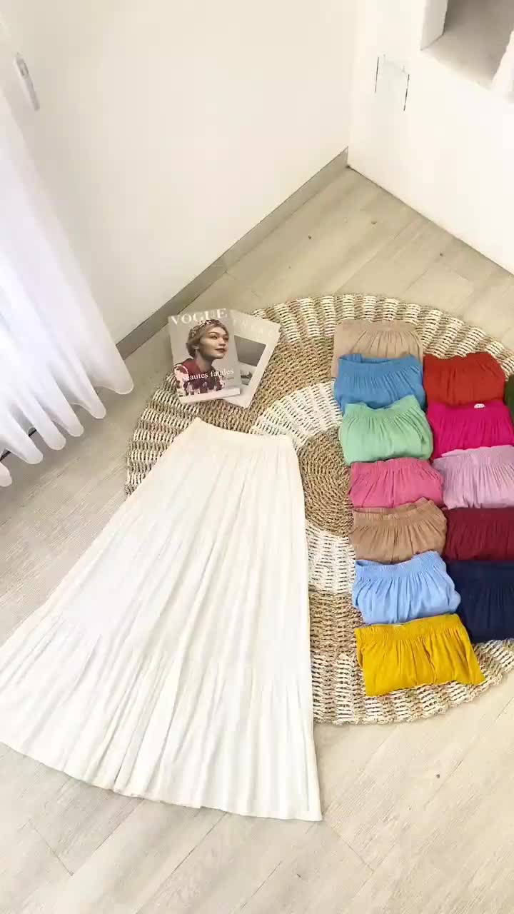 Ima Skirt-Bawahan Rok wanita 3 Susun Bahan katun Rayon Premium Dilapisi Furing