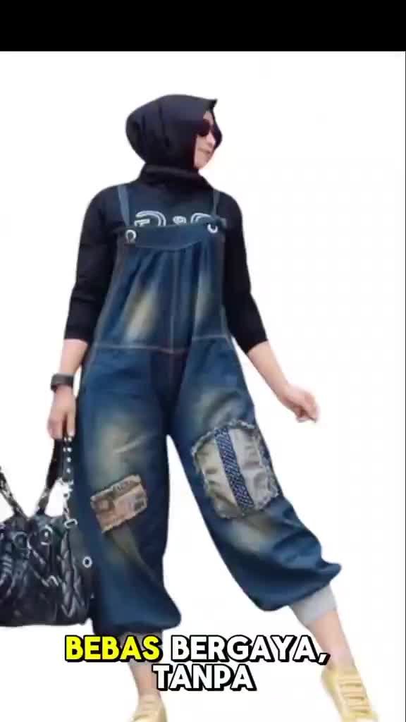 JAMPSUIT JEANS KEKINIAN // JAMPSUIT JEANS PANJANG // BAJU KODOK WANITA REMAJA TERBARU