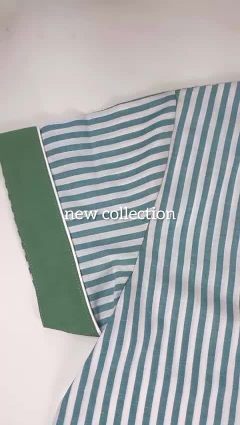 MIMILLIA Piyama Set Wanita Lengan Pendek Celana Panjang Full Katun Premium - Stripe Set