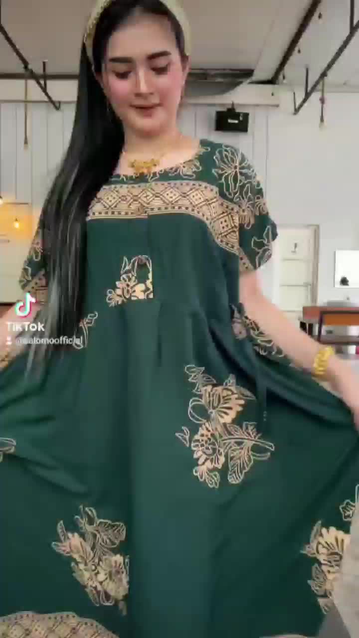 DASTER JUMBO LD 120 DASTER MOTIF | DRESS JUMBO Rayon Tebal Wanita Bumil