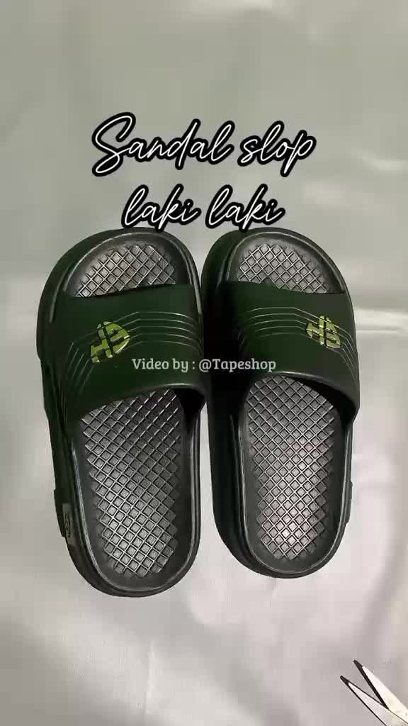 TS Sandal Selop Anak Laki-laki Slip On Kekinian Hitam EH81C Size 32-43 Fashion Kaki