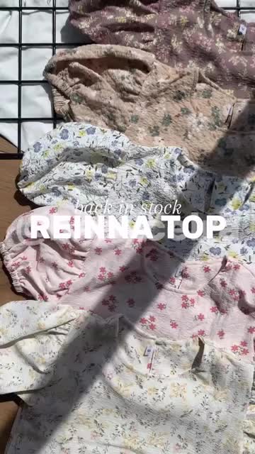 REINNA TOP // Atasan anak perempuan bahan crinkle usia 2-6thn