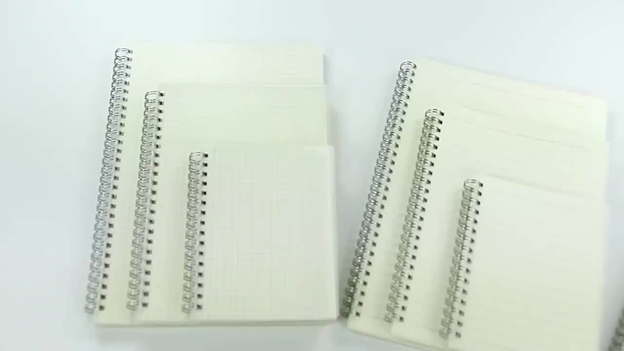 A6 A5 B5 A4 Grid/Line/Blank Spiral Notebook Transparant 80 Lembar Note Book Buku Tulis Jurnal