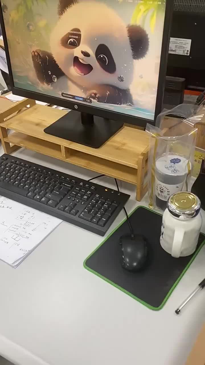 [RBM]Rak Monitor Komputer Desktop Kayu/Coklat Rak Penyimpanan Layar Tinggi Rak Penambah Tinggi Komputer
