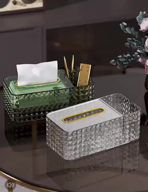 G242 Kotak tisu Premium Mewah Tempat Tisu Kristal