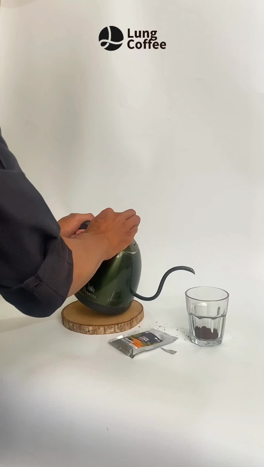 Lung Coffee Biji Kopi Bubuk Murni 100% Robusta Kopi Asli Lereng Gunung Slamet 100gram Kopi Melung tanpa gula