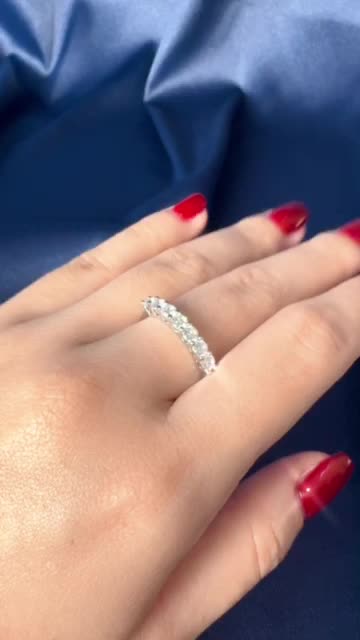 ALTA 04 - Cincin Wanita Berlian Permata Zirconia Titanium Anti Karat / Ring Jewelry Perhiasan Perempuan Elegan Mewah Perak Asli for Birthday Wedding Tunangan Engagement Ring
