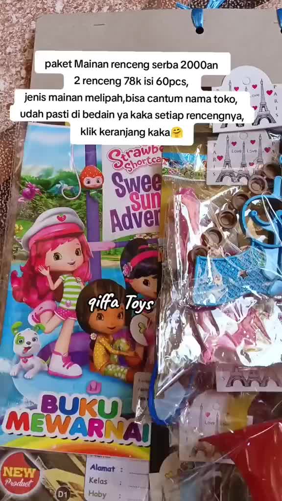 Mainan renteng  2000an isi 30pcs 40k satu Renteng