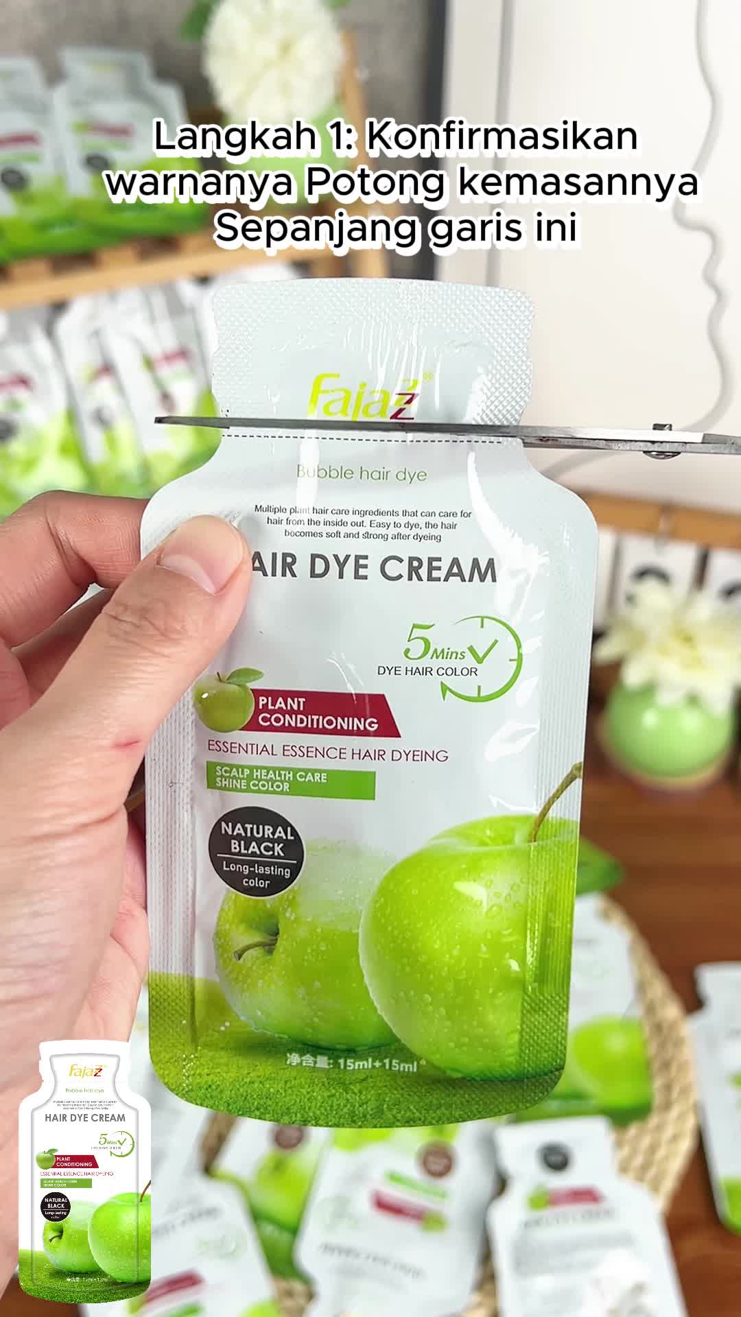 Promo Spesial Tengah Tahun!【FLASH SALE Hari Gajian! COD【5bungkus x 30ml】150ML,Pewarna rambut alami dan tidak menyebabkan iritasi, Anda bisa mewarnai rambut di rumah developer pewarna rambut  Dye