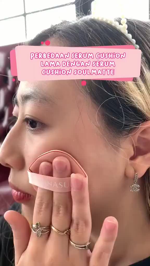 HANASUI Serum Cushion Soulmatte 15gr / Foundation / Flawless / Natural Dewy Finish / Perfect Coverage Wajah Concealer Loose