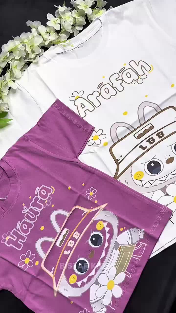 Kaos Anak Digital Printing "Motif YUMMY BUU BISA CUSTOM NAMA" BSR KIDZ 53 Kaos Distro Kaos Atasan Kids Baju Anak kecil kain Cotton Combed Pakaian Anak anak
