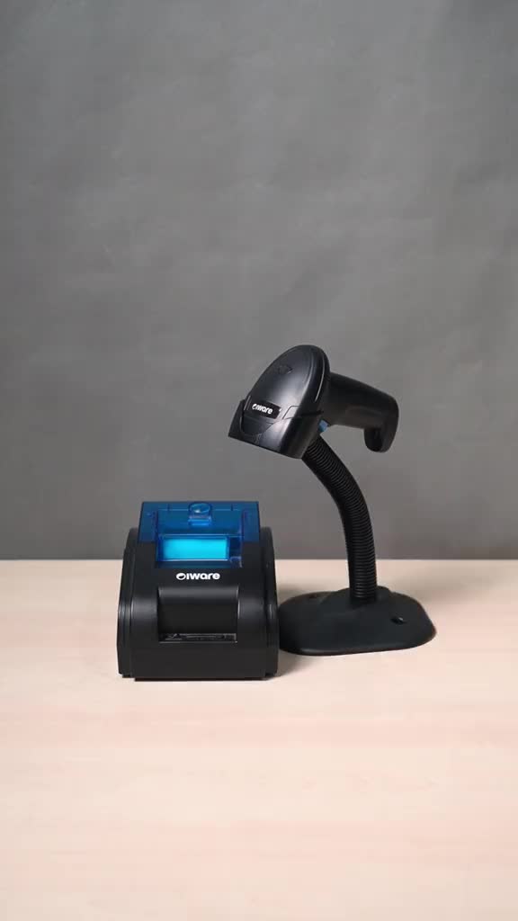 BUNDLING PAKET KASIR PRINTER BLUETOOTH + BARCODE SCANNER 1 DIMENSI USB