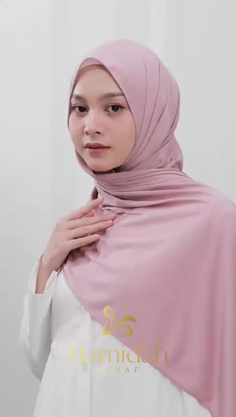 Hamidah- Pashmina Kaos Rayon 175*60 Bahan Adem