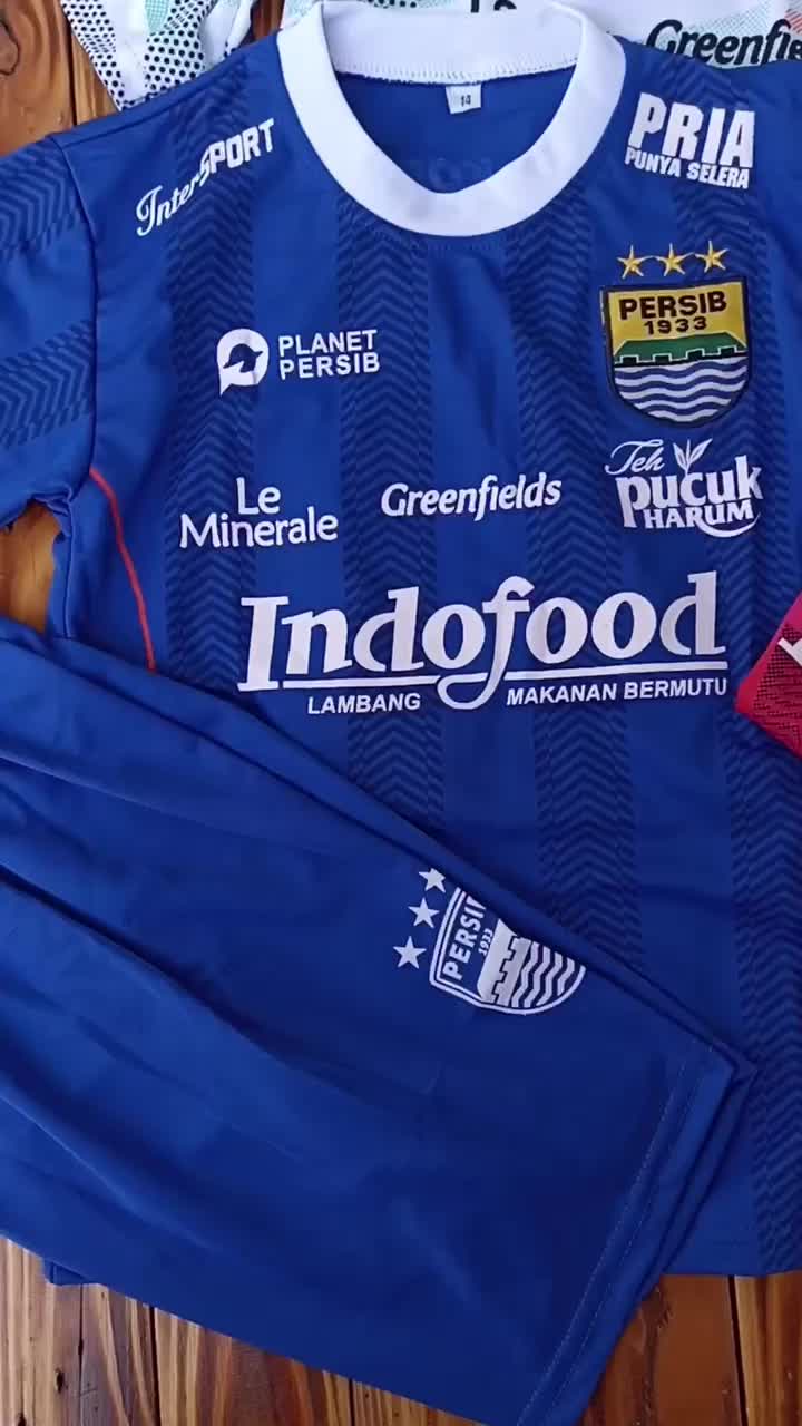 Setelan Anak Persib Terbaru 2024/2025 - Baju Bola Anak Persib Usia 6 Bulan-14 Tahun