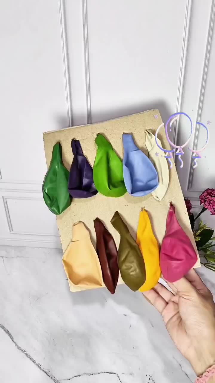 Balon latex retro 12 inch PER PAK / balon retro vintage Grosir isi 100