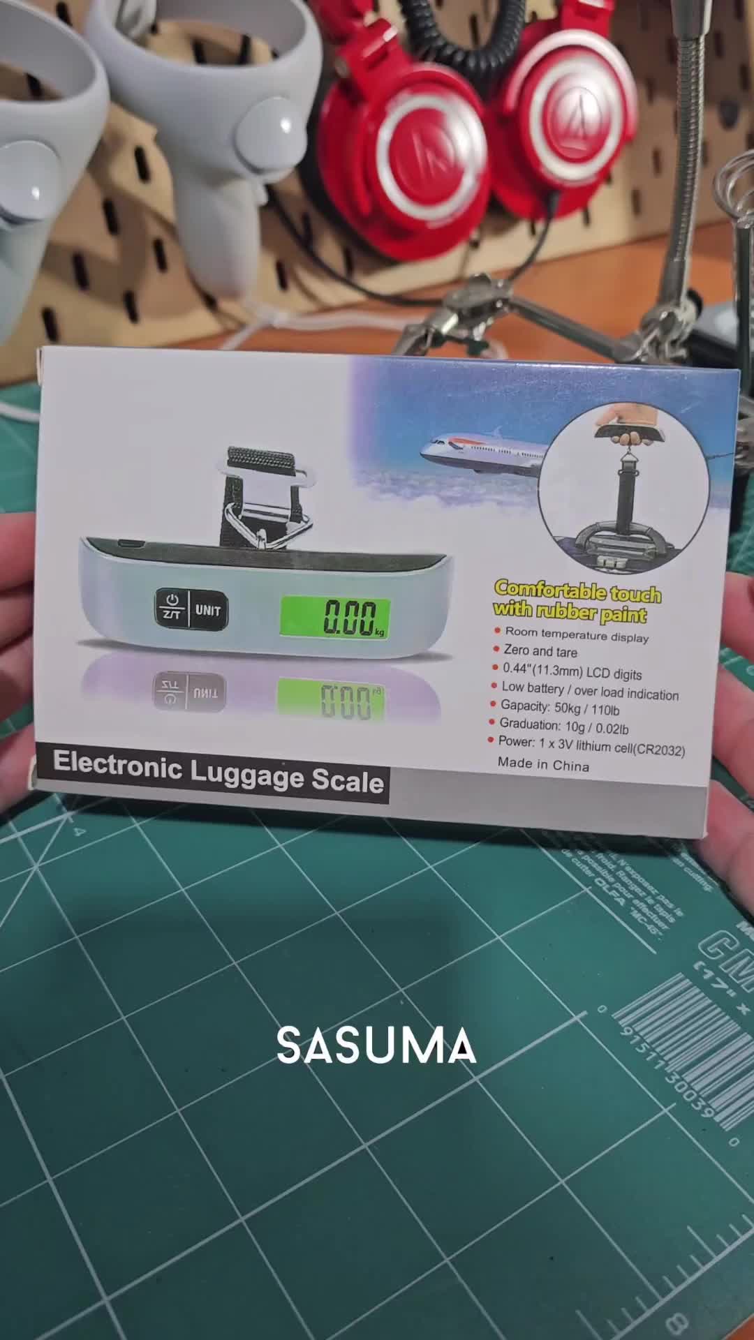 SASUMA Timbangan Koper Tas Bagasi Gantung Travel 50kg Digital