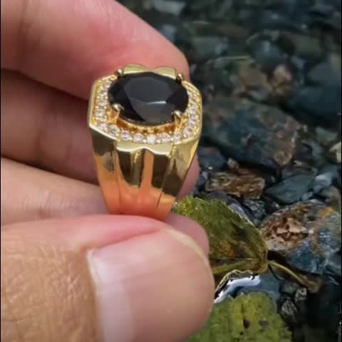 CINCIN PRIA MODEL BATU TERLARIS KODE XM02 Aksesoris Putih