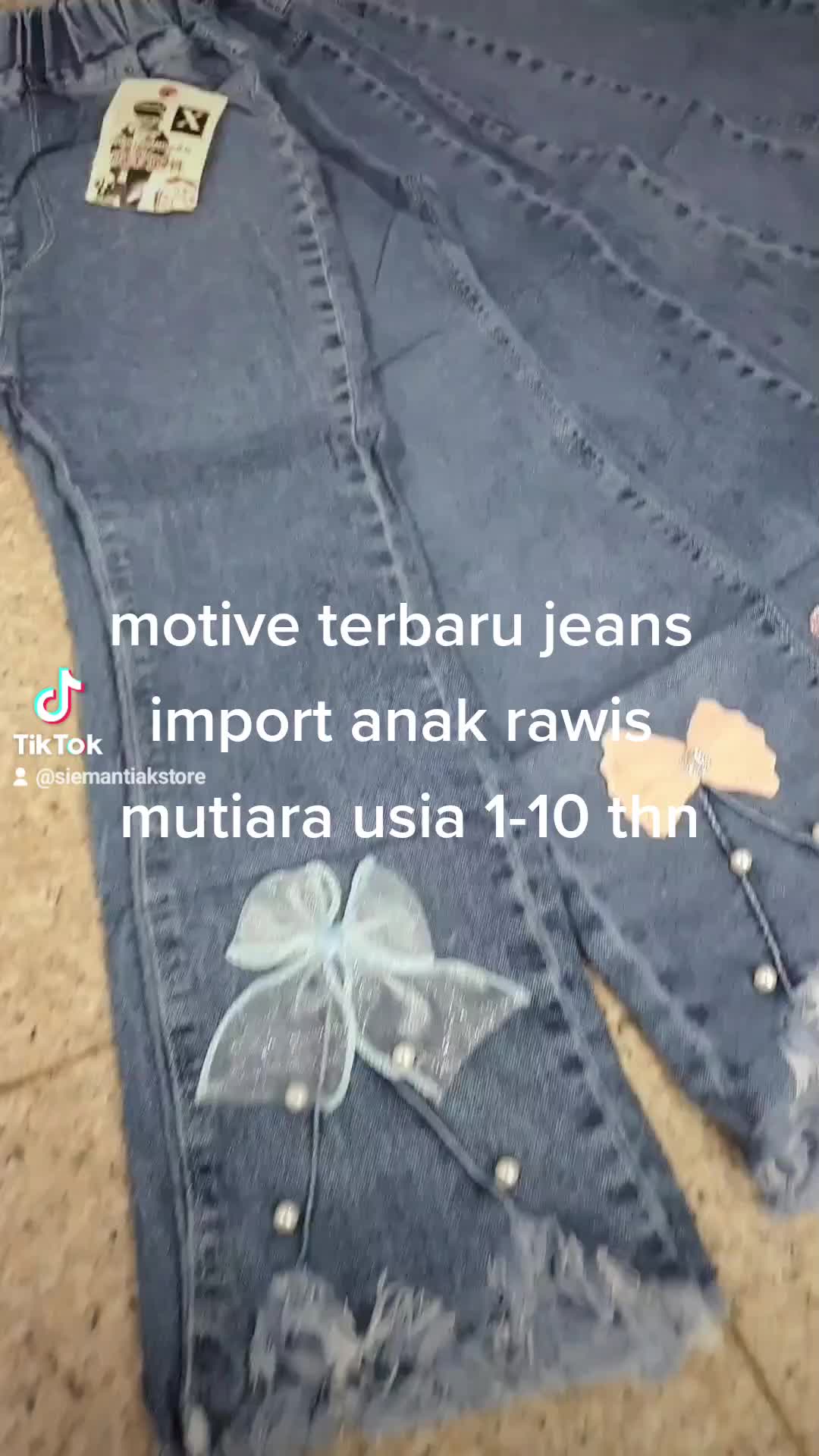 PROMO HARI INI // CELANA JEANS CUTBRAY ANAK CWEK USIA 1-10 THN MODEL RAWIS MUTIRA RANDOM MOTIVE TERBARU Anak-Anak Cewek Perempuan Bayi Denim