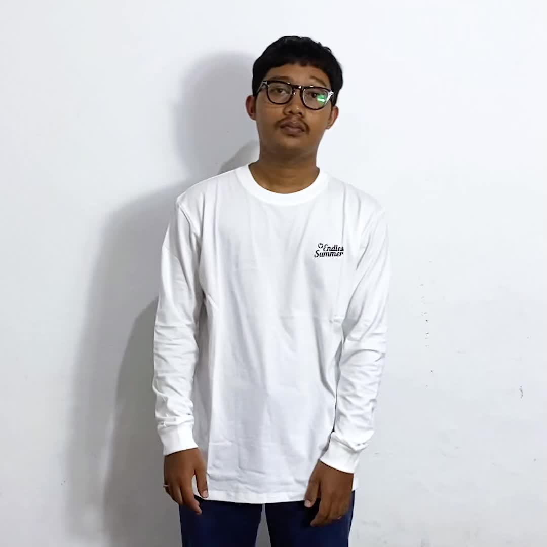 Veljko Kaos Lengan Panjang Endless Summer Putih - Katun Combat 24s