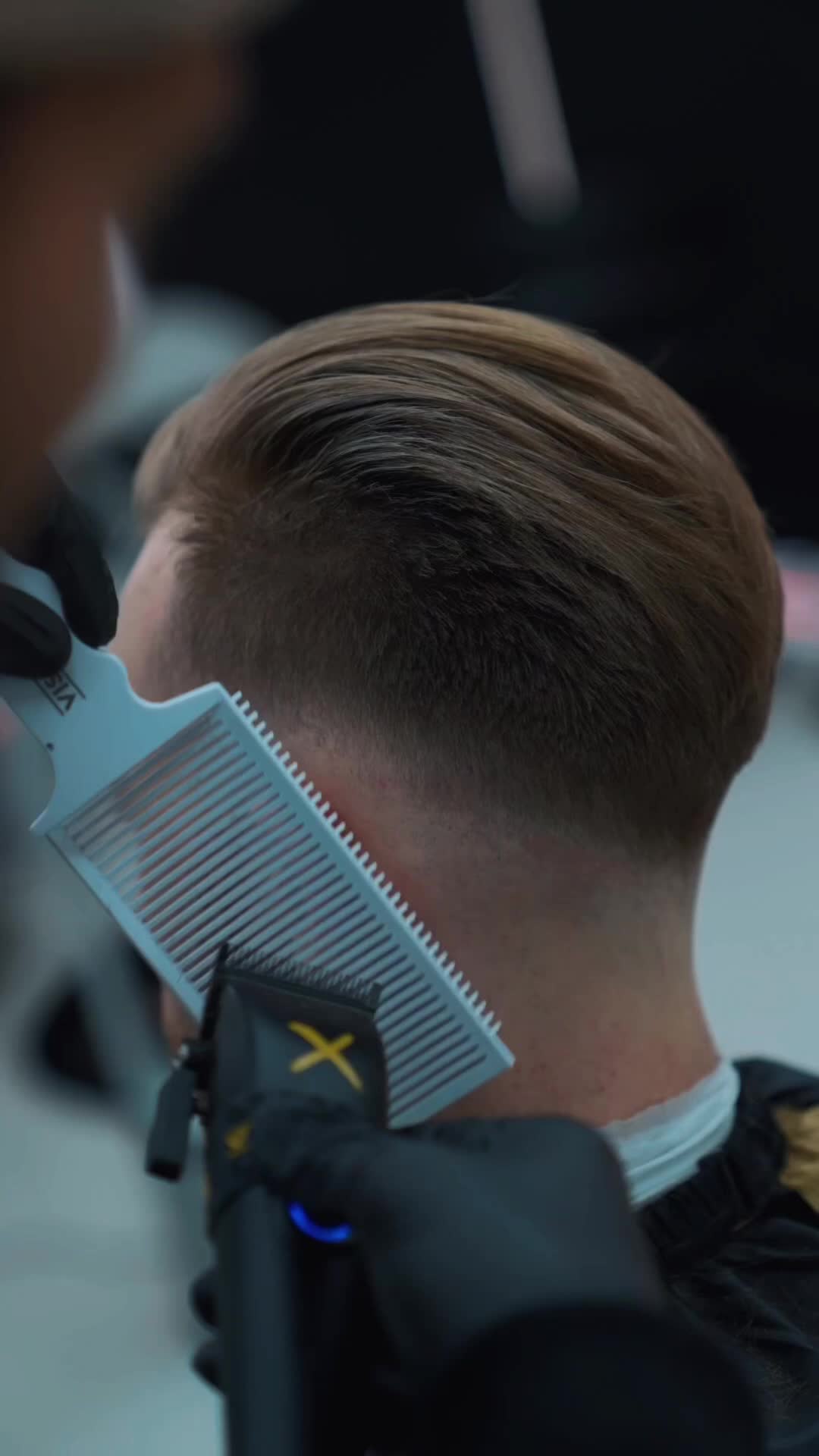 Sisir Barber Fade Comb Fading Long Short Gradasi Perlengkapan Barbershop