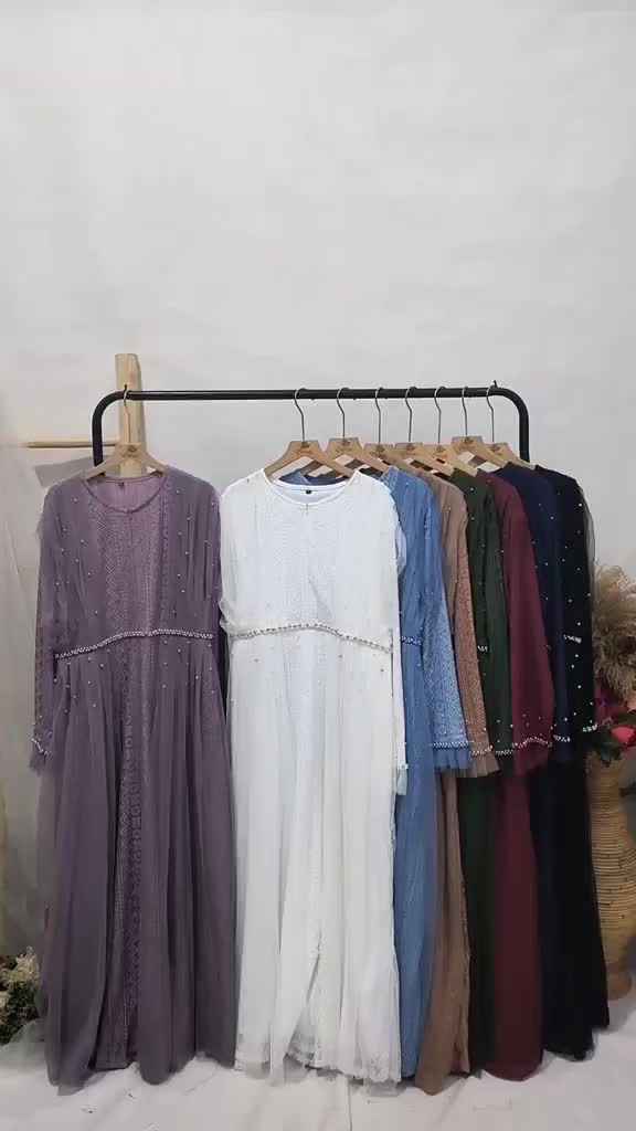 super jumbo gamis maretha brukat mewah ld 130 140 150 cm Pesta Mutiara Tile