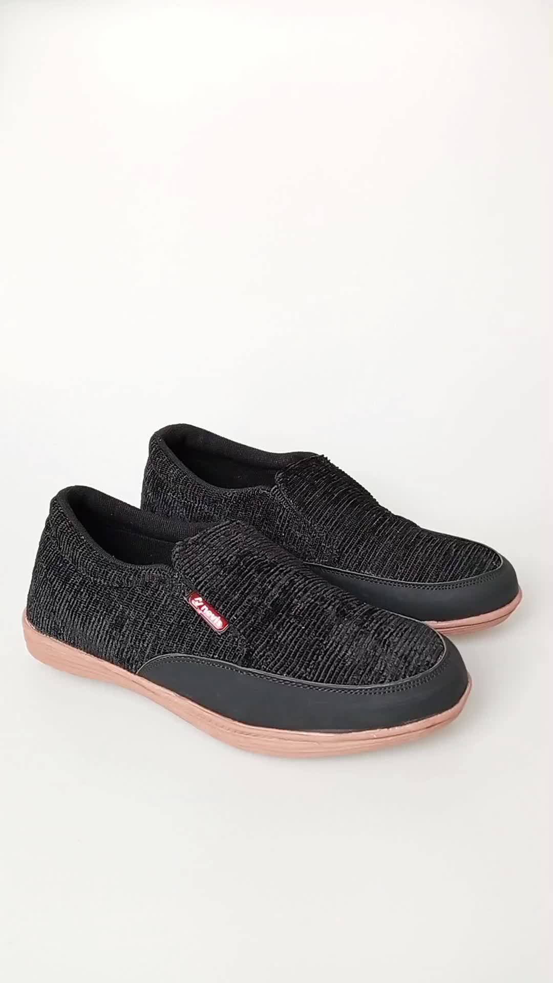 NEVIS Sepatu Pria Slip On Original NVS 02 - Sepatu Kerja Kantor Casual Santai Tanpa Tali Murah Berkualitas Coklat Hitam Flat Shoes Canvas Flexible Kasual