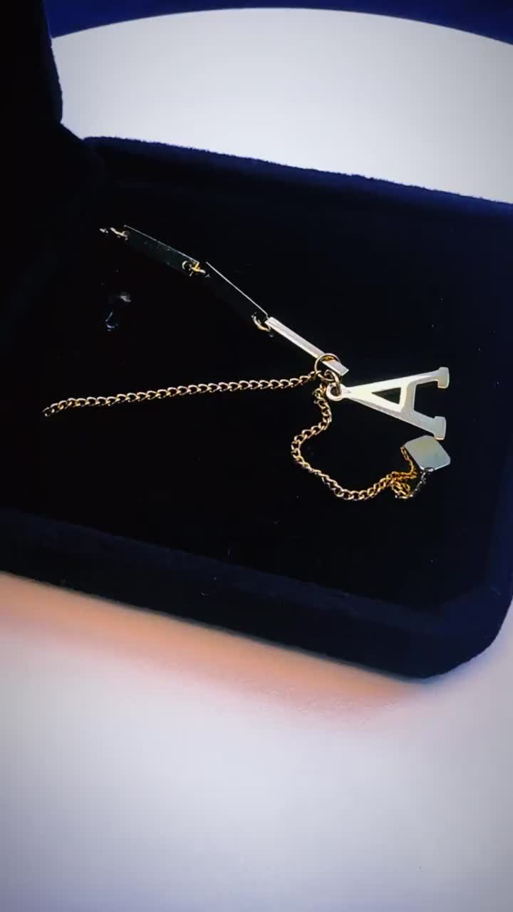 Necklace Kalung Wanita Gold Bahan Titanium Model Huruf A-Z Anti Karat Anti Luntur  Dewasa Women