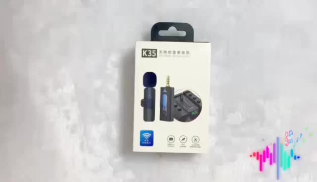 Clip On Mikrofon Microphone K35 Mic Clip On Wireless / Mic Bluetooth Isi 2 Mic Untuk Vlog Hijau