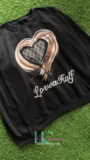 LOVEAHALF SWEATER WANITA KOREAN KEKINIAN CREWNECK CASUAL WOMEN Fleece Tebal Oblong