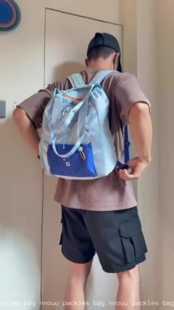 Nnouu PACKLES Bag | Puffy Backpack Totebag | Tas Bahu Ransel Travel Pria Wanita