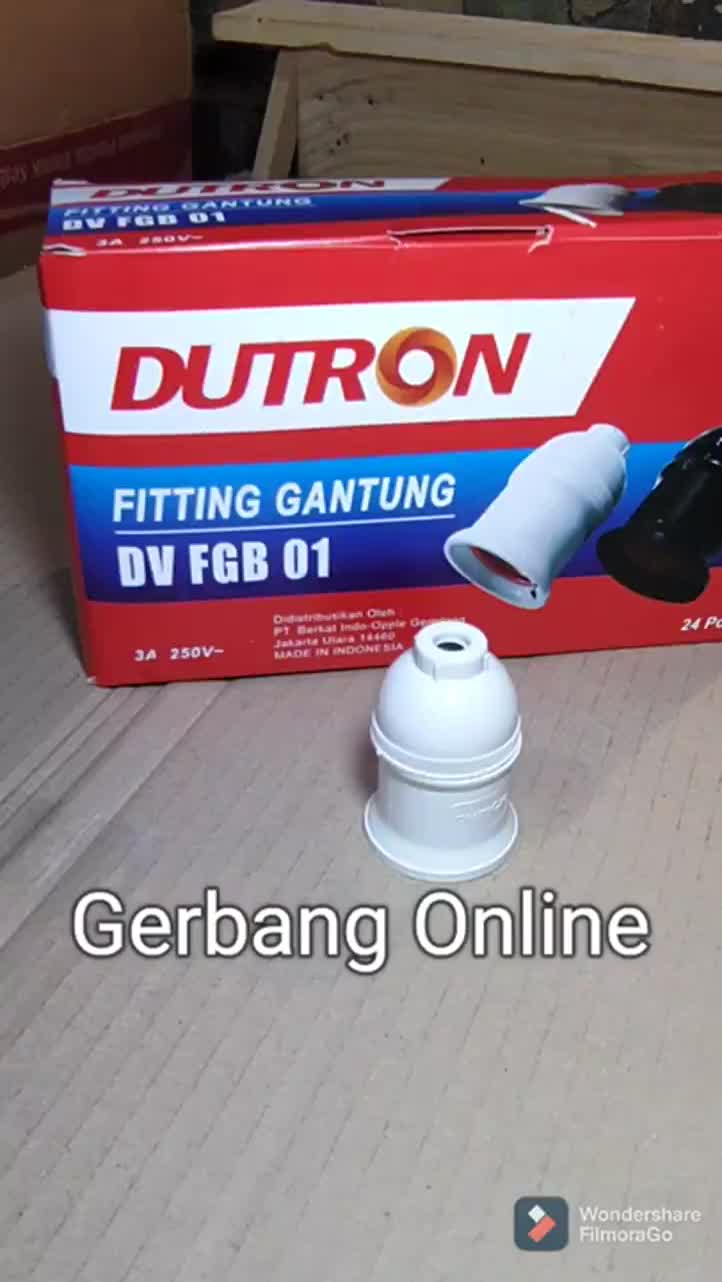 DUTRON Fitting Lampu Gantung Hitam Putih Fiting Piting E27 E 27 SNI