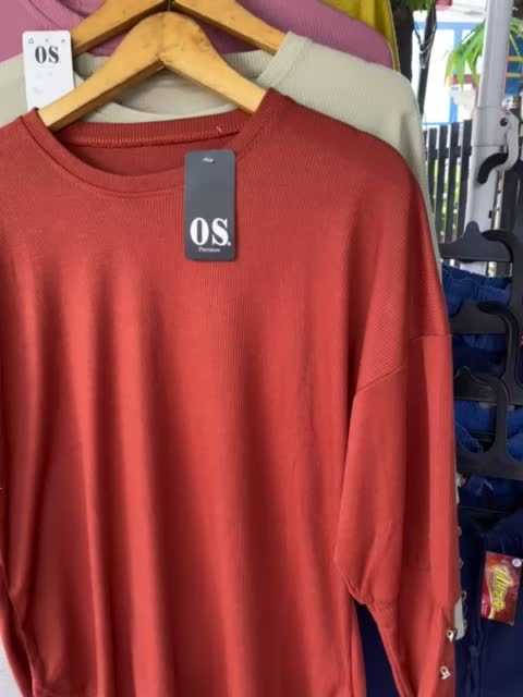 atasan oversize inara viral bahan baby terry impor lengan 7/8 ld 120