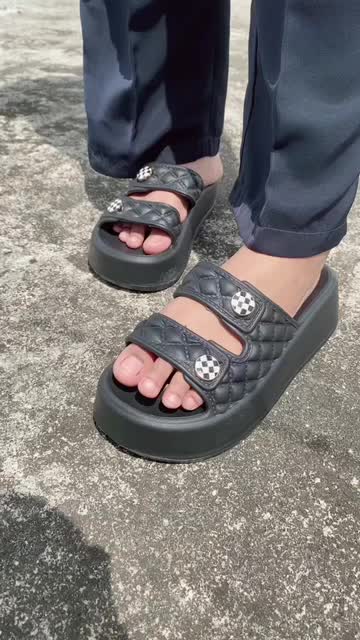 Sendal Slop Wanita Strap 2 Wedges Eva Rubber Terbaru Sandal Anak Wanita Sandal Casual Sendal Cewek